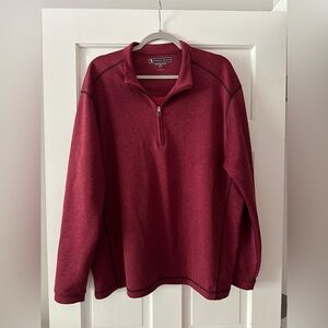 Pebble Beach Performance 1/2 Zip Long Sleeve Pullover Sweater